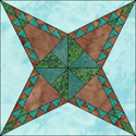 Pine Burr variation quilt block www.dlstewart.com